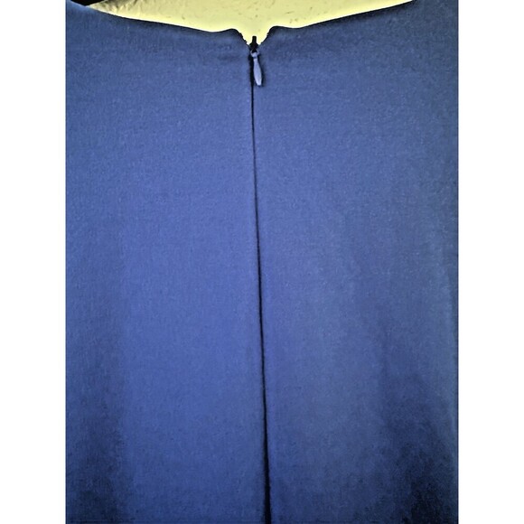 DKNY Women's Plus Size V-Neck Twist-Front Long-Sleeve Dress Royal Blue 20W - Picture 8 of 8